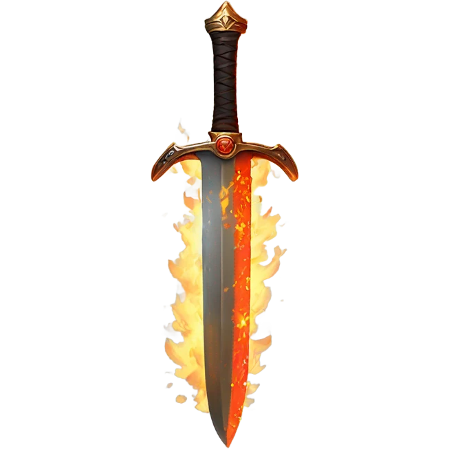 Sword on fire emoji