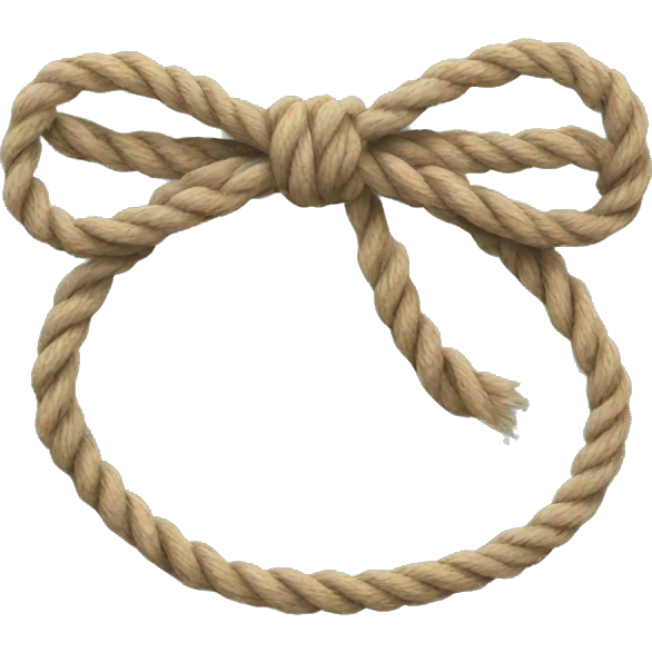 Bow made out of rope  emoji