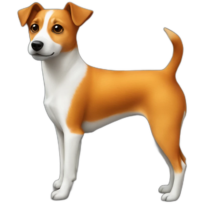 Orange jack russel orange East European village dog emoji