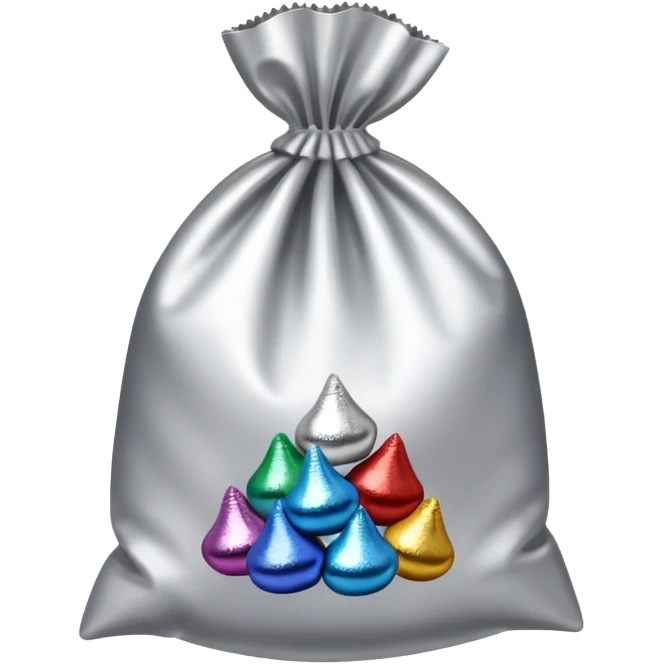 Bag of Hershey’s kisses emoji