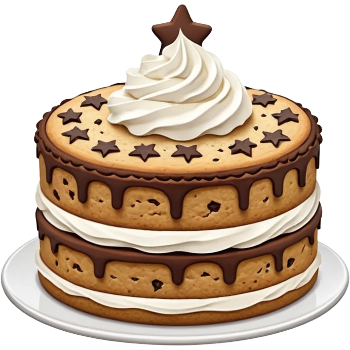 torta con i Pan di stella e panna emoji