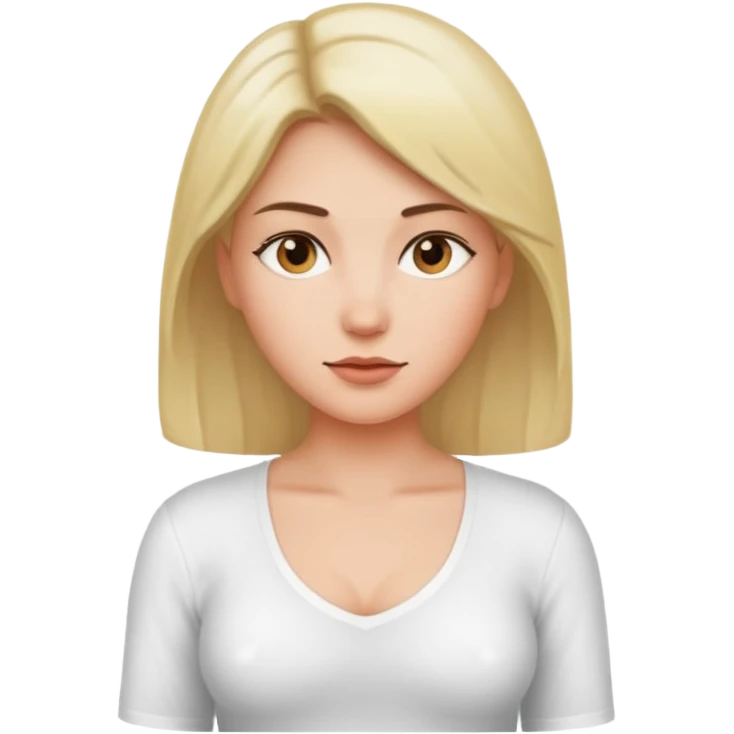 Девушка с торчащими сосками emoji