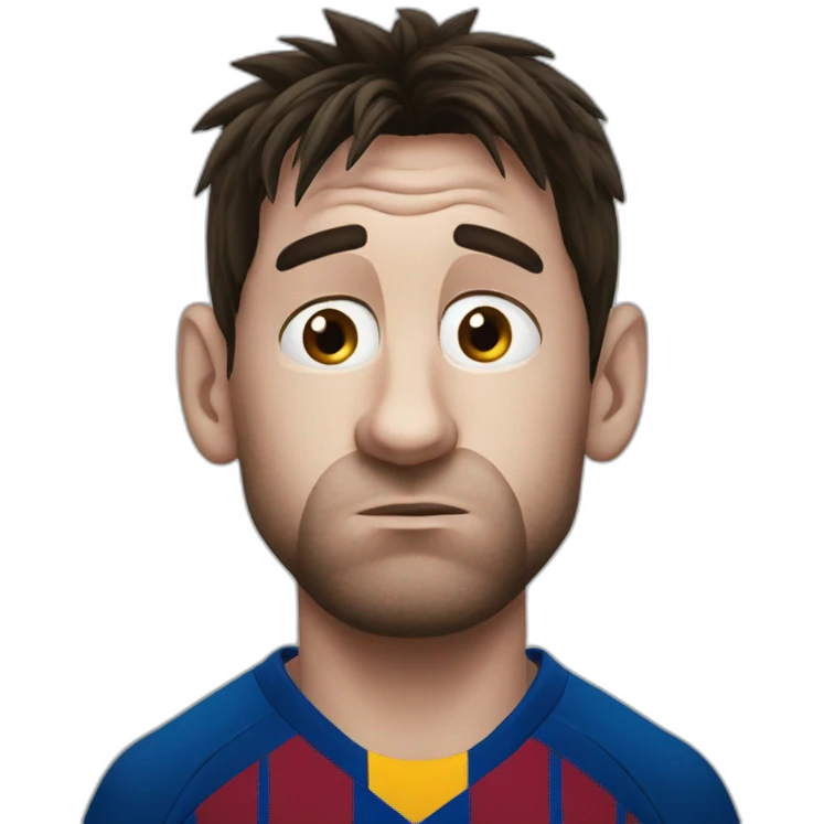 Sad Messi emoji
