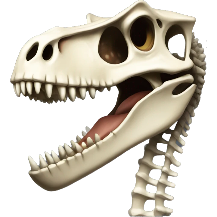 Realistic dinosaur skeleton  emoji