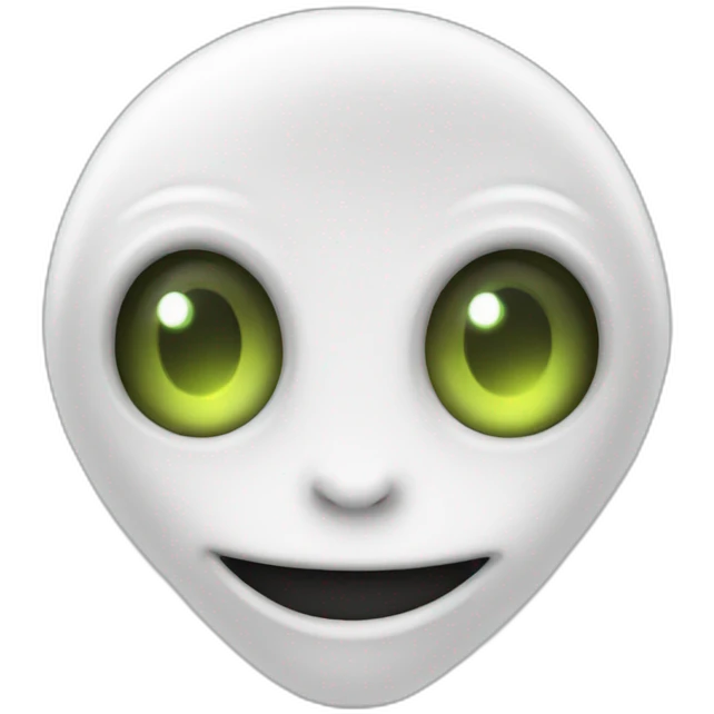 happy-white-alien emoji