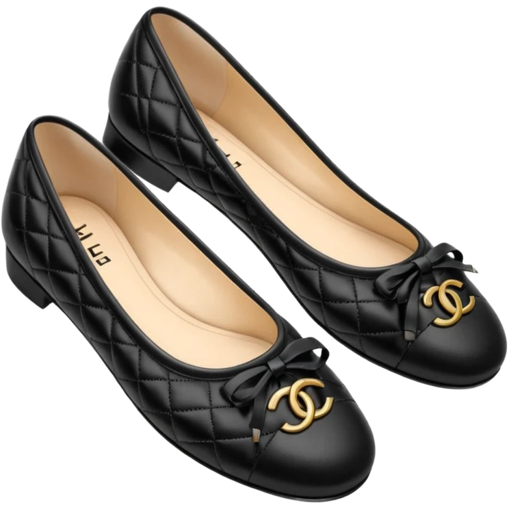 Chanel ballet flats  emoji