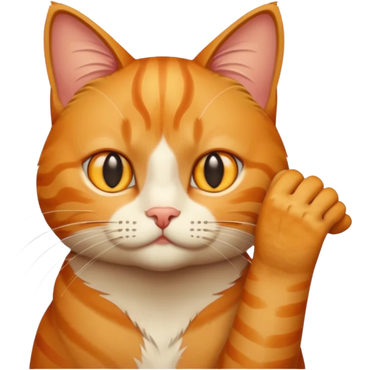 Scheming cat with steepled fingers emoji
