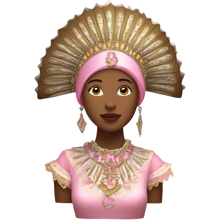 Pink kokoshnik emoji