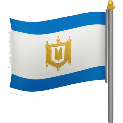 Flag of kingdom of Jerusalem  emoji