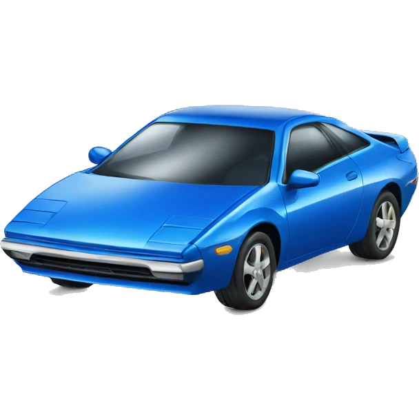 Carro azul de luxo emoji
