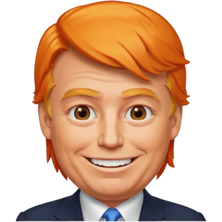 donald trump smiling emoji