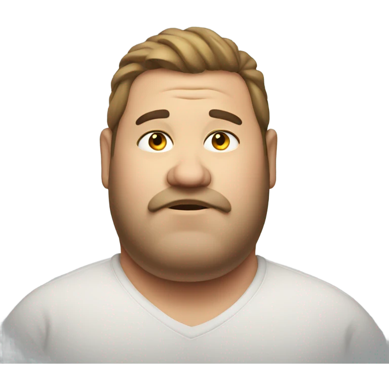 really fat guy emoji