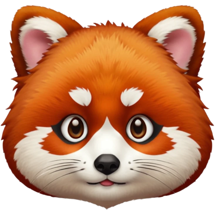Red panda face emoji