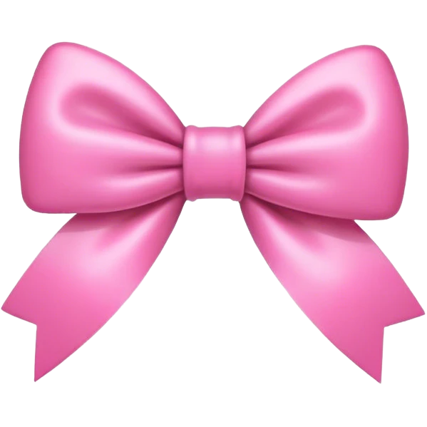 Pink bow emoji