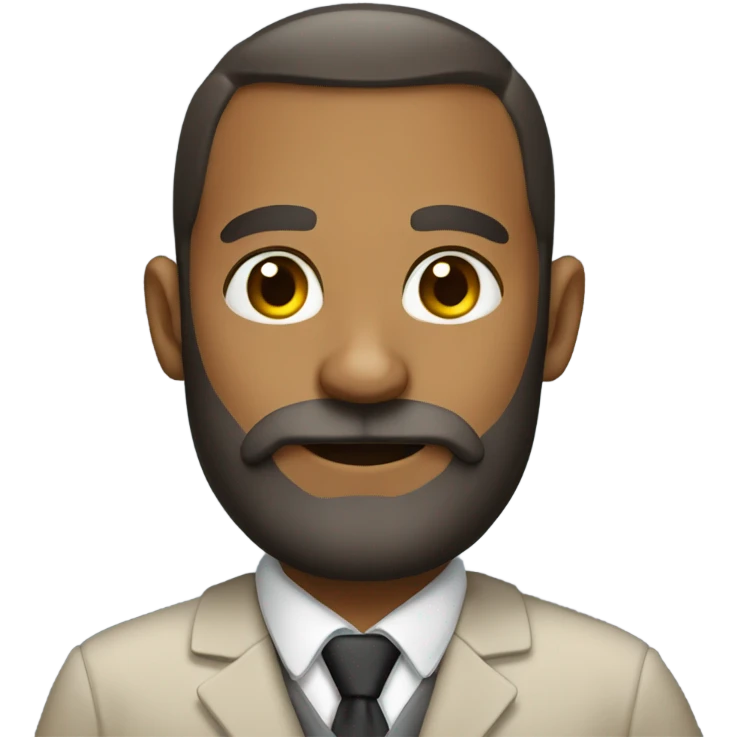 A teacher with a lock beard emoji