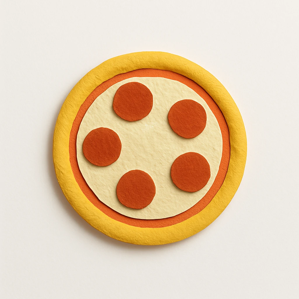circular whole cheese pizza emoji