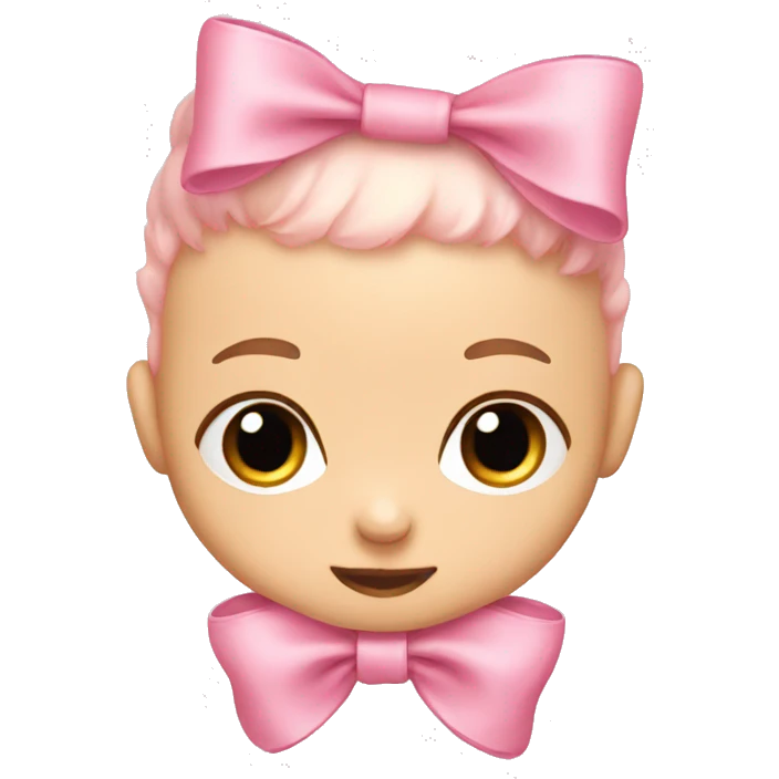 baby pink bow emoji