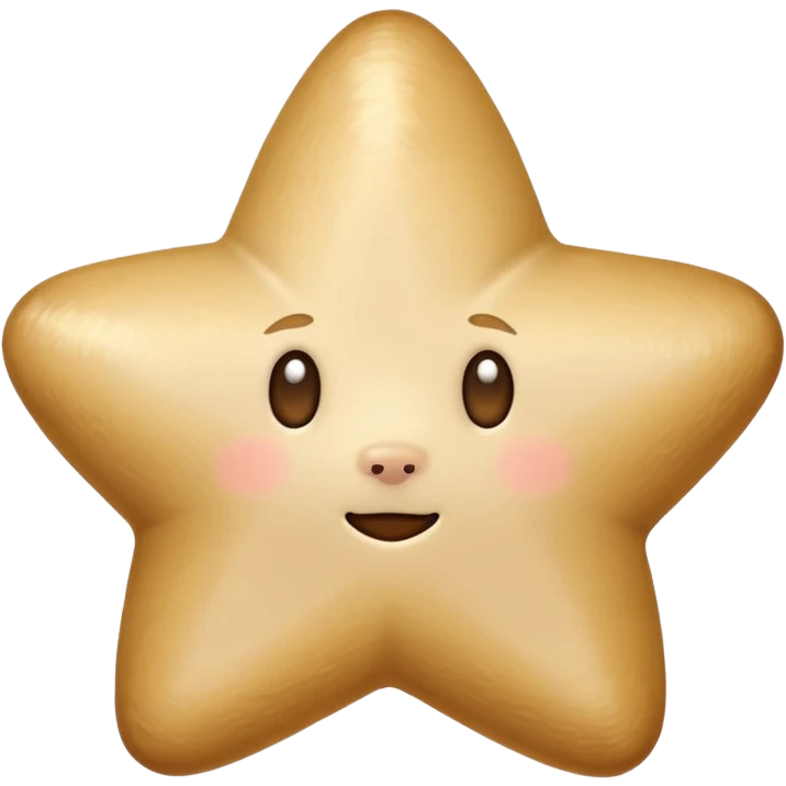 Beige soft star emoji