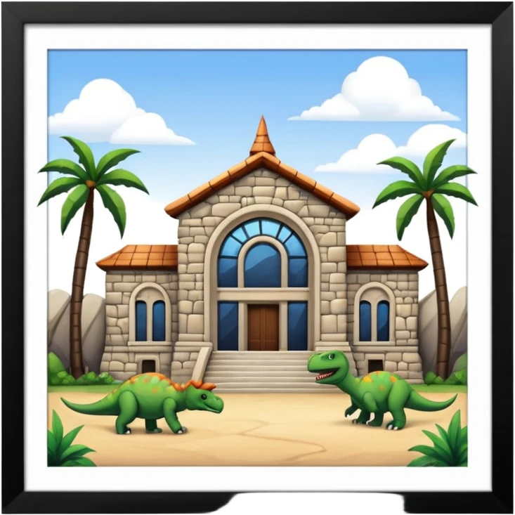 Dinosaur Museum Building emoji