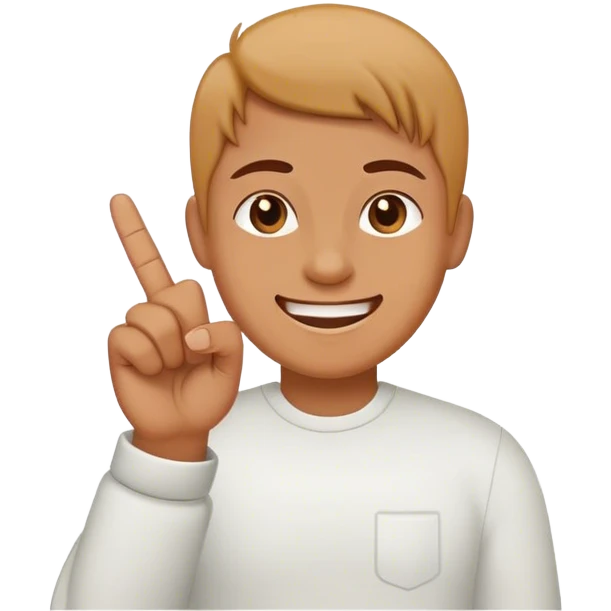 smiling with middle finger up emoji