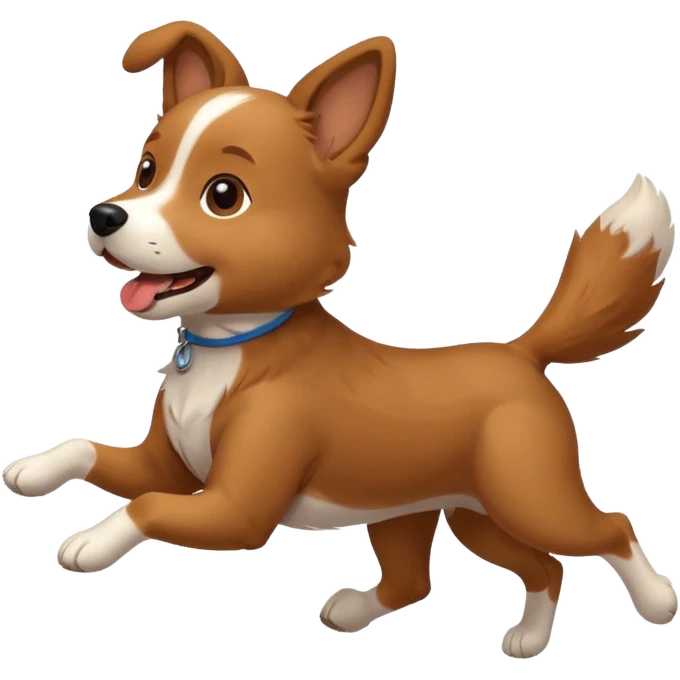 a dog running emoji