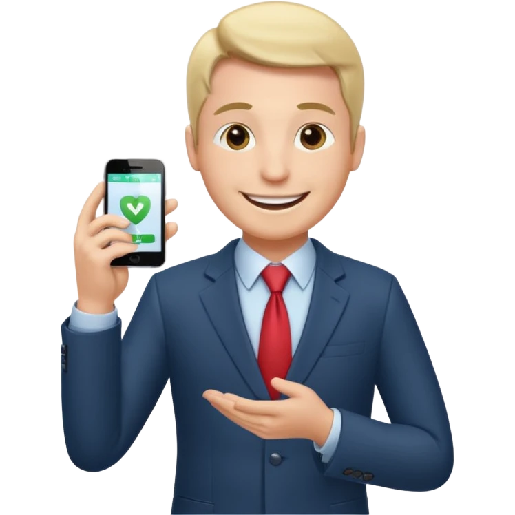 Happy CEO investing money to a hospital emoji