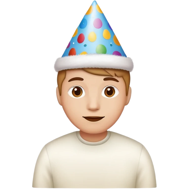 A manager with a birthday hat emoji
