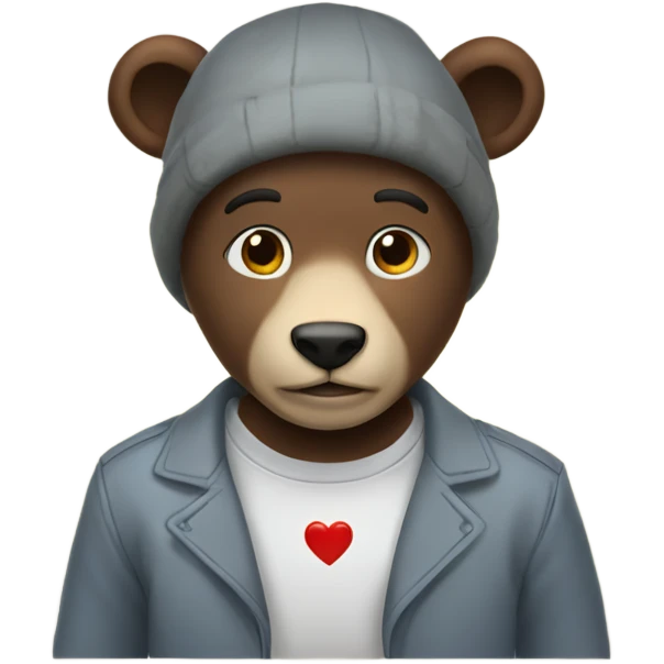 Oso con corazon  emoji