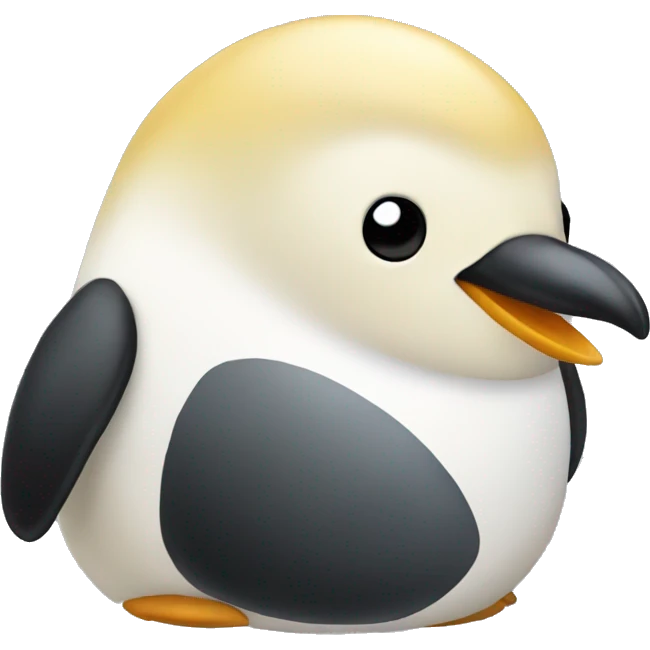 A blonde penguin emoji