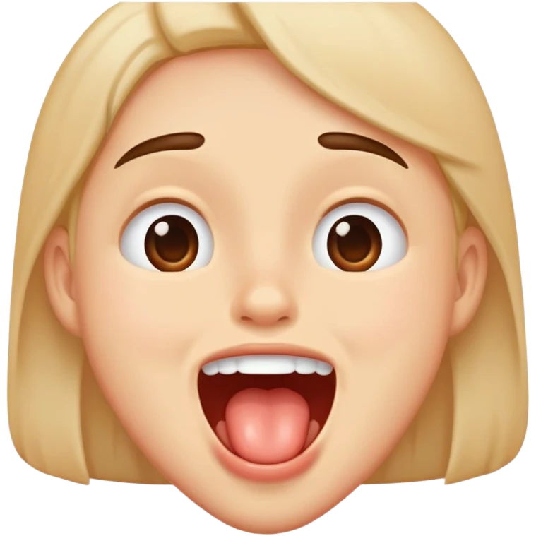 A person drooling from a delicious meal emoji