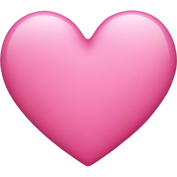 Pink love heart  emoji