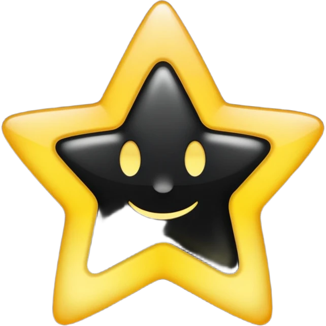 ★☆ - this shows full star and empty star but I want is first half black and second half empty emoji