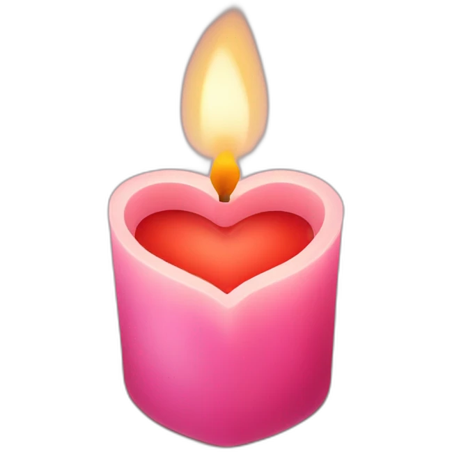 heart shaped candle emoji