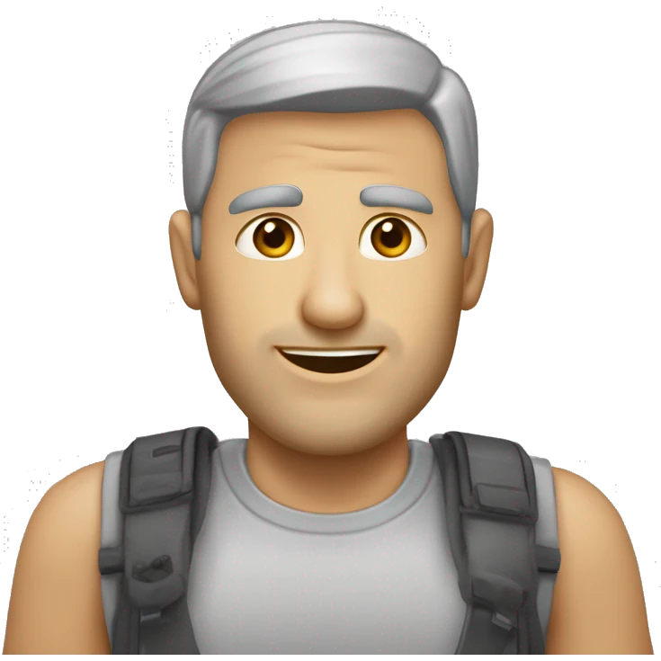 Человек проводит рукой за ухо и прикусывает губу emoji