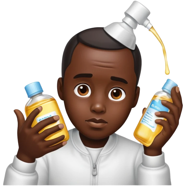 Diddy with baby oil emoji