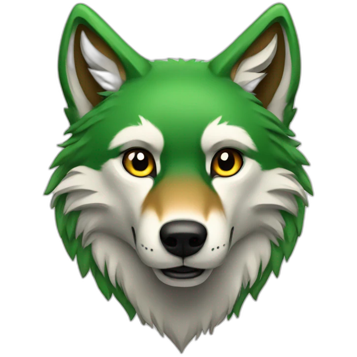 wolf-Fox-green emoji