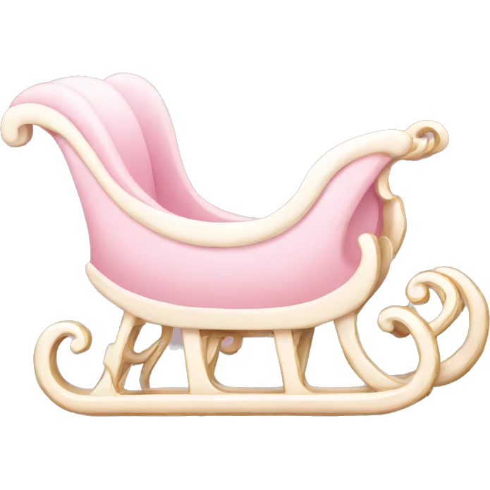 light pink sleigh emoji