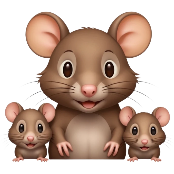rat with family emoji