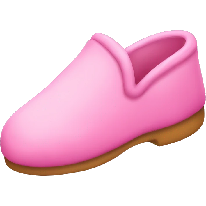 Des chaussons roses emoji