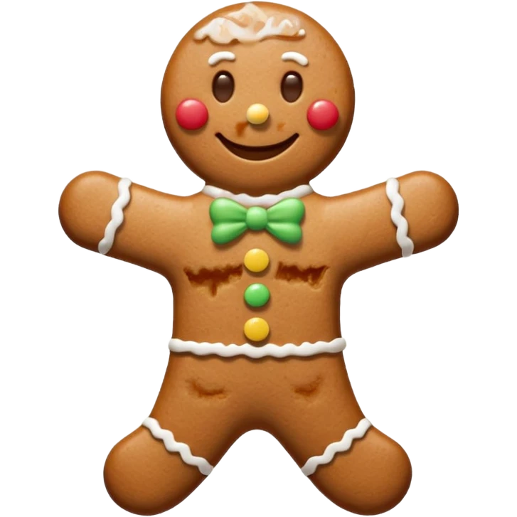 gingerbread man emoji