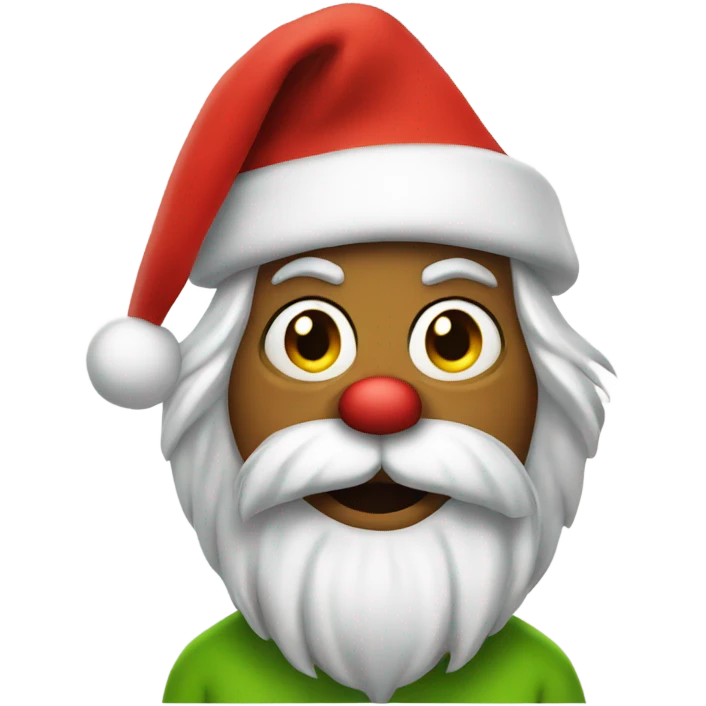 Santa grinch  emoji