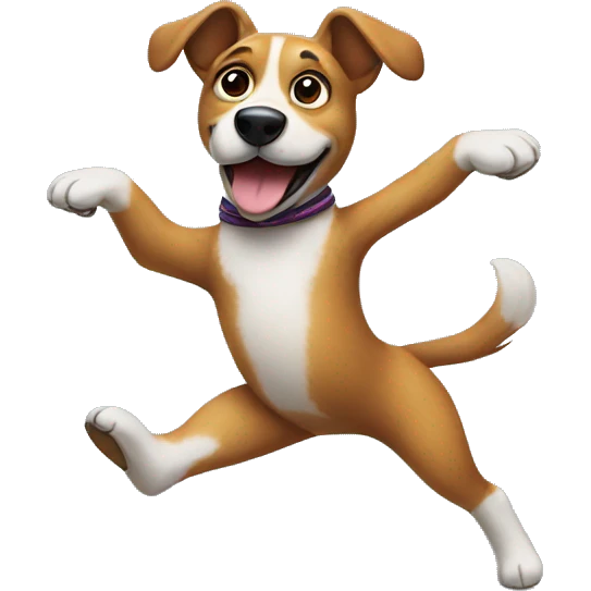 Dog dancing Ballet emoji