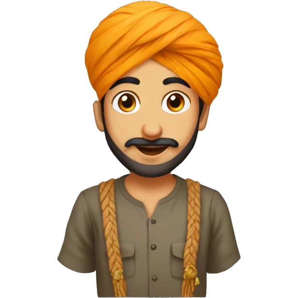 Sardar boy with patka  emoji