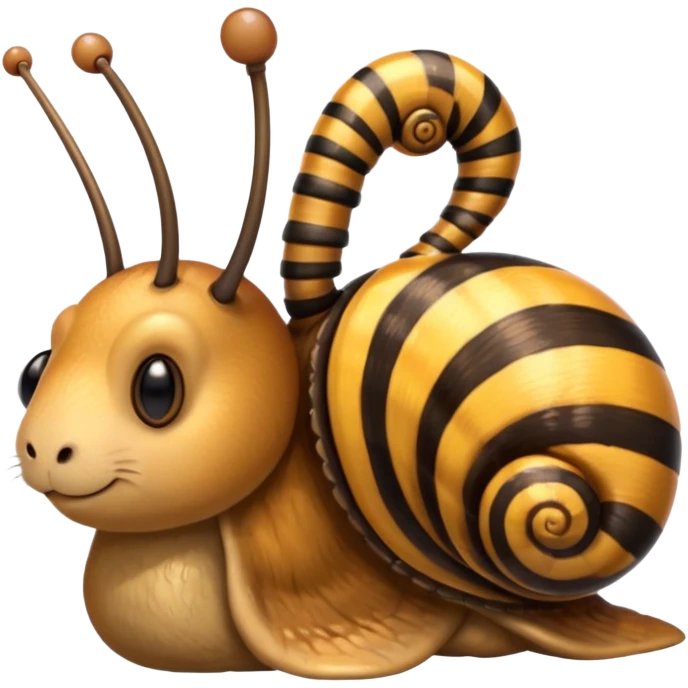 snail bear bee combination animal emoji