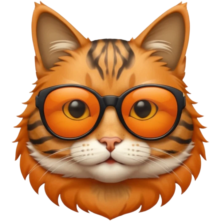Cat wearing sunglasses emoji