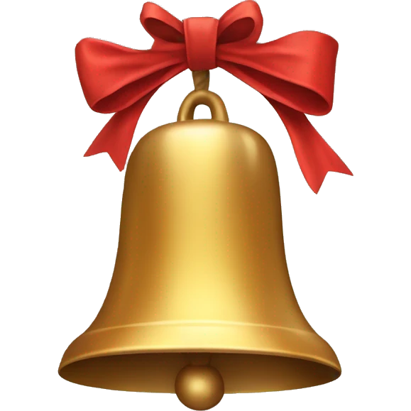 bell with bow emoji