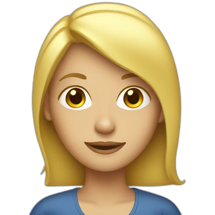 blond laptop woman emoji