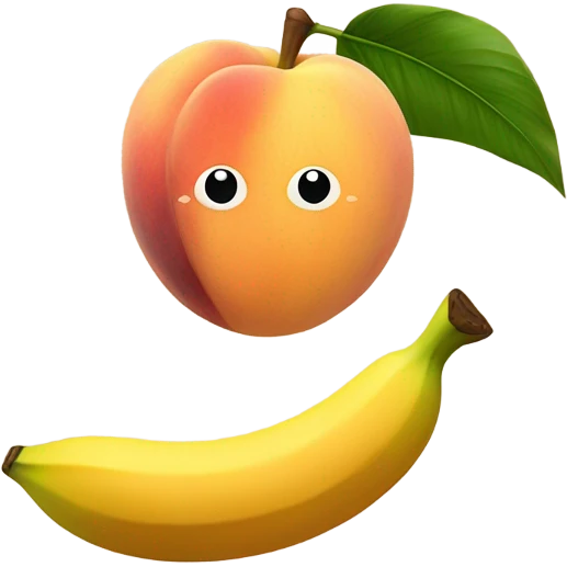 Peach banana emoji