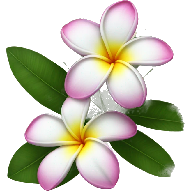 plumeria flower emoji