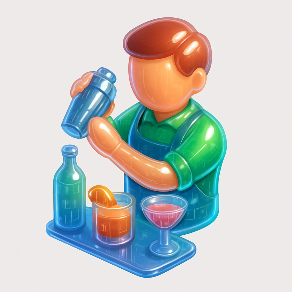 bartender mixing drinks emoji